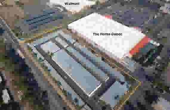 Storage Units Aerial View