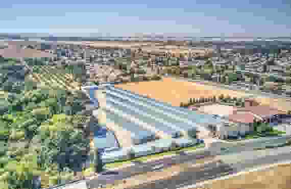 Storage Units Aerial View