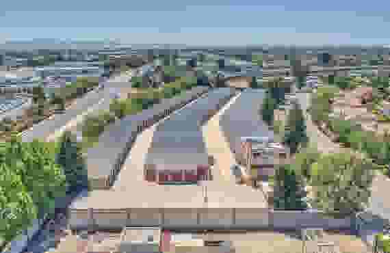 Storage Units Aerial View