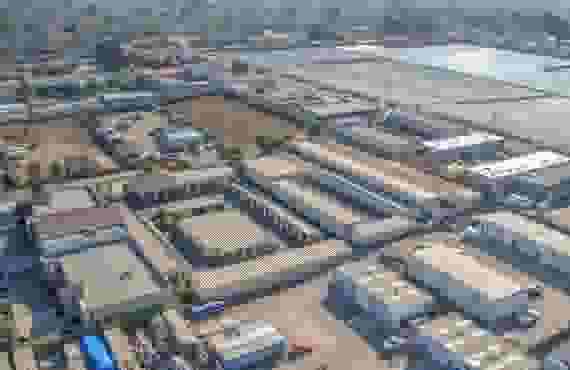 Storage Units Aerial View