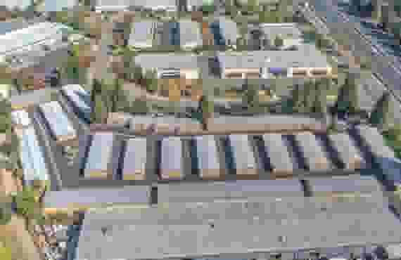 Storage Units Aerial View