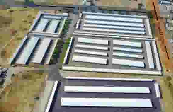 Storage Units Aerial View