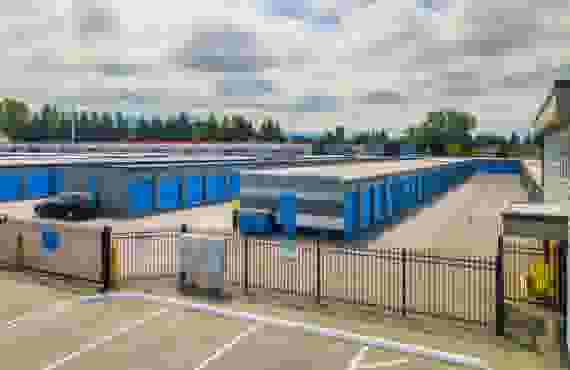 Aerial View of Glacier West Self Storage at 17600 147th St SE, Monroe, WA, 98272