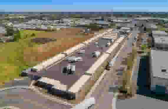 Storage Units Aerial View