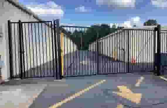 Gate Entrance at Storage Facility