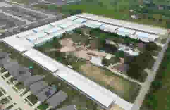 Storage Units Aerial View