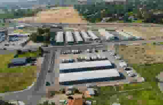 Storage Units Aerial View