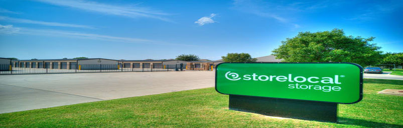 Our self-storage facility entrance with a prominent gate