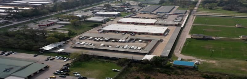 Aerial view of storage units at self storage rental facility Northpark Storage & Business Center, 1701 Northpark Dr, Kingwood Area, TX, 77339