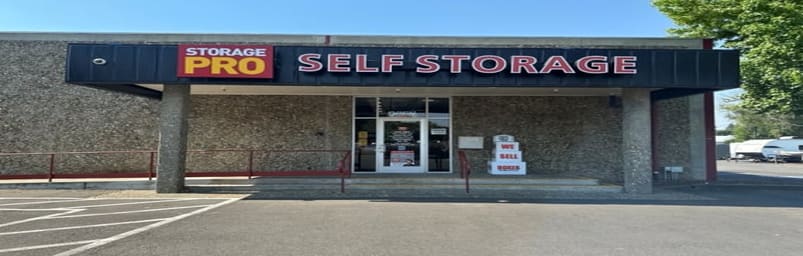 Image of Free Moving Truck and Front Entrance to StoragePRO Self Storage of Napa, CA