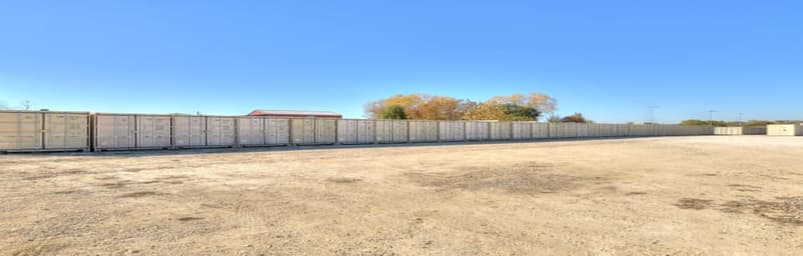 Aerial view of storage units at self storage rental facility Applegate Storage, 13 Applegate Circle, Round Rock, TX, 78665