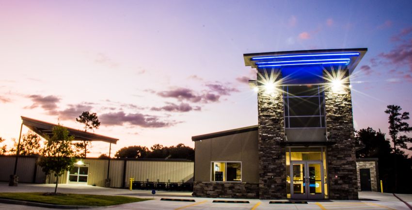 Photo of Superior Storage in Longview, TX at dusk