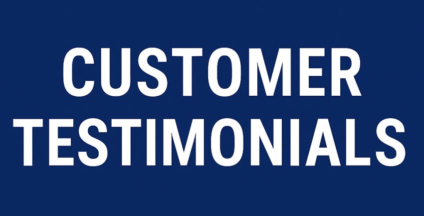 Customer Testimonials