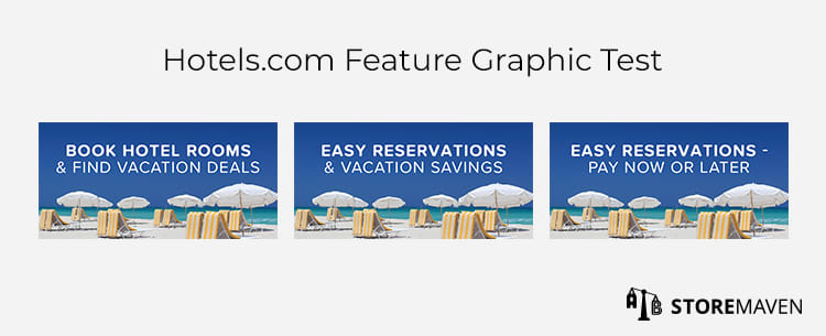3 ASO Tips Every Travel Brand/App Should Read 5 Hotels.com Featured Graphic Test