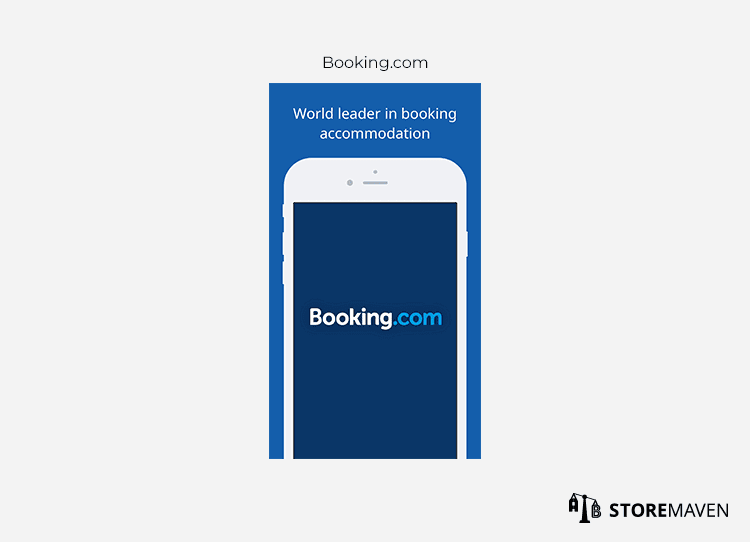 Booking.com app example 