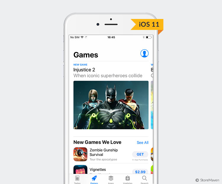 iOS 11 App Store Updates and Its Impact on App Discovery 6 IOS 11 “Games” tab