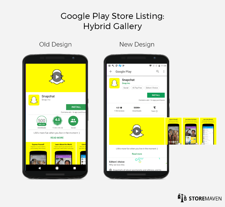 Google Play Store Listing: Hybrid Gallery 