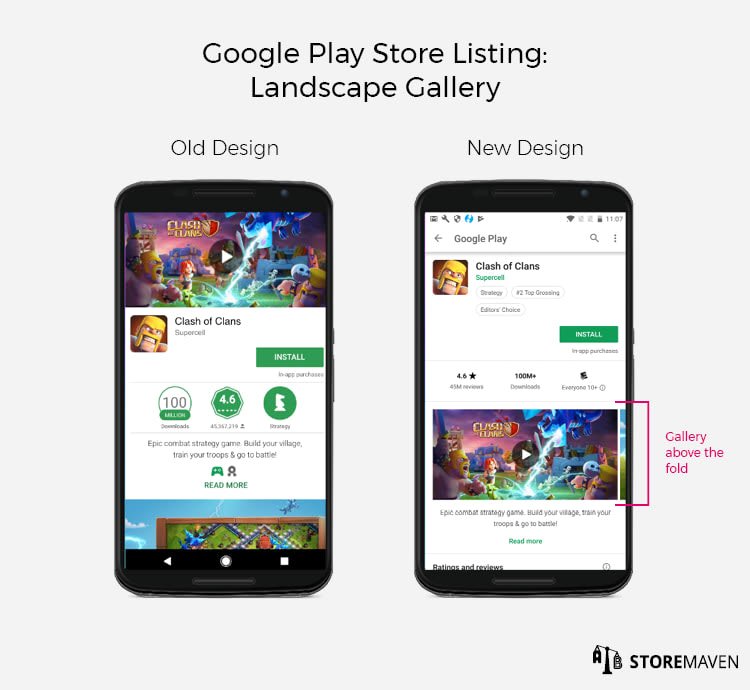 Google Play Store Listing: Landscape Gallery