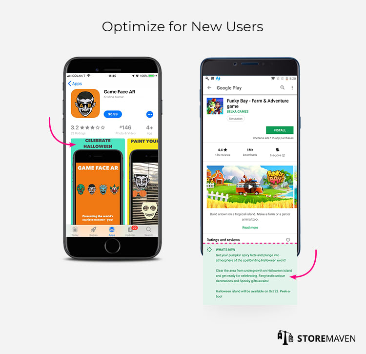 What Halloween Can Teach You About Seasonal App Store Optimization (ASO) 3 Optimize for New Users