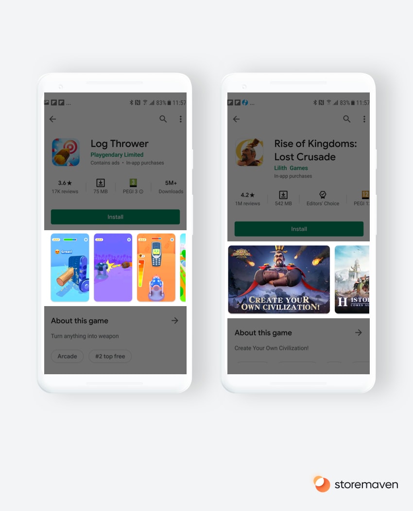 Google Play Store app screenshots guidelines