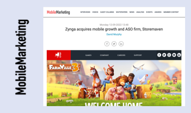 Zynga Acquires Mobile Growth and ASO Firm, Storemaven