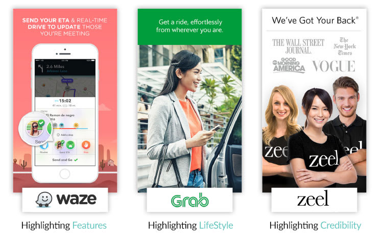Different approaches for the app store First Impression
