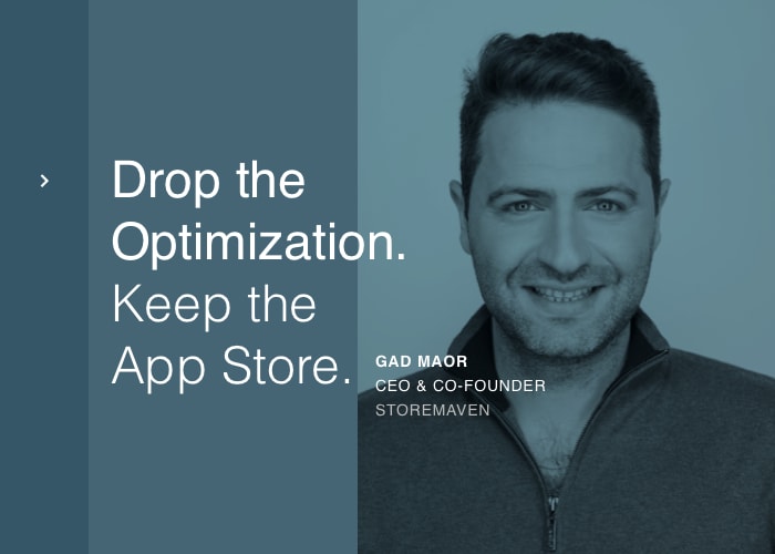 Drop the Optimization, keep the App Store.