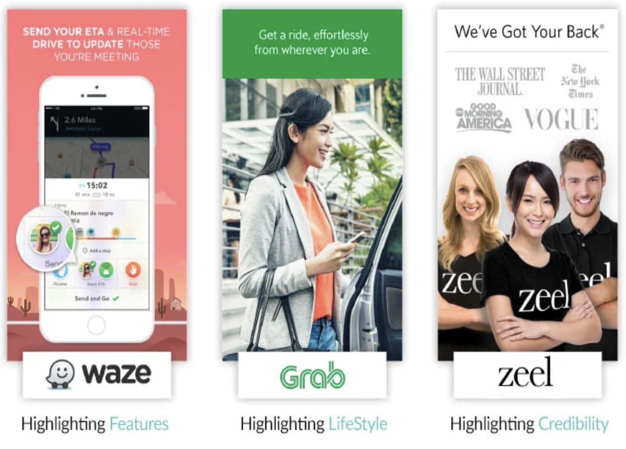 Waze - Grab - Zeel