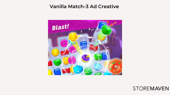 Vanilla Match-3 Ad Creative