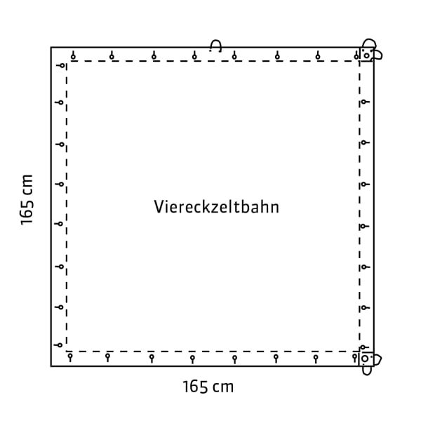 Viereckzeltbahnen