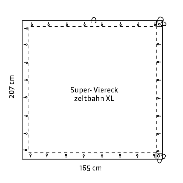 Super-Viereckzeltbahn XL