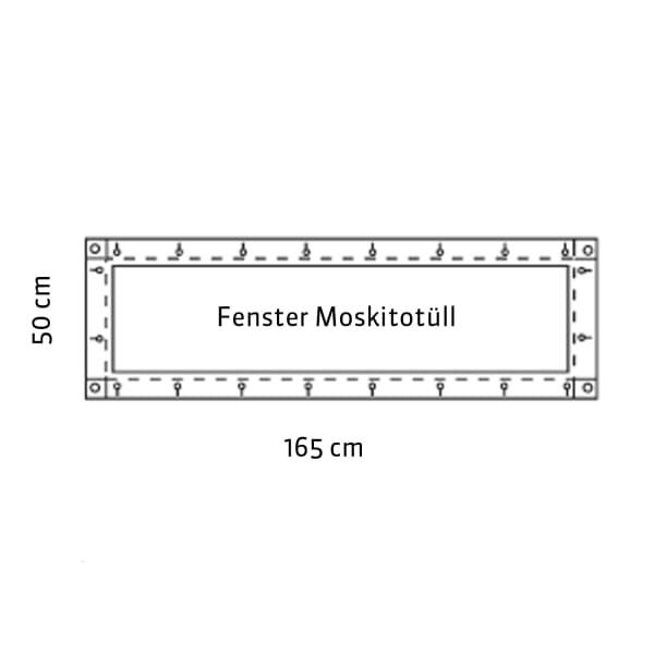 Jurten-Fensterplane Moskito