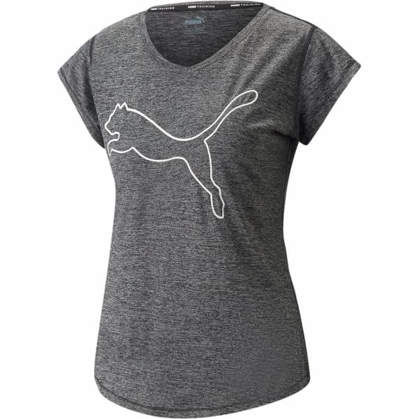 Damen T-Shirt Train Favorite Heather Cat