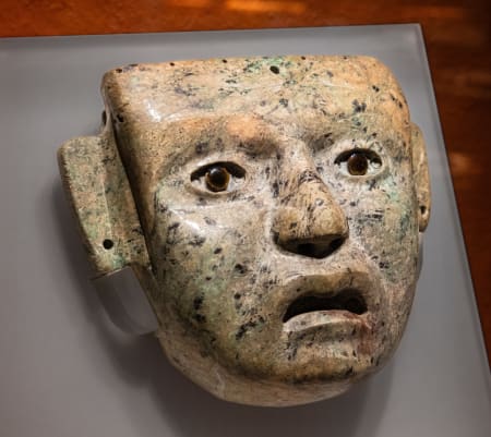 Mask from Teotihuacan, on display in the Templo Mayor Museum, Mexico City