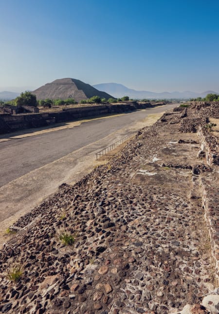The Pyramid of the Sun and Avenue of the Dead, Teotihuacan