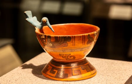 Mixtec hummingbird cup from Oaxaca, National Museum of Anthropology