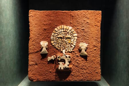 Sea shell mask from Jalisco, National Museum of Anthropology, Mexico City