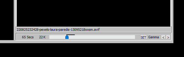 EasyPAL displaying the file name and size