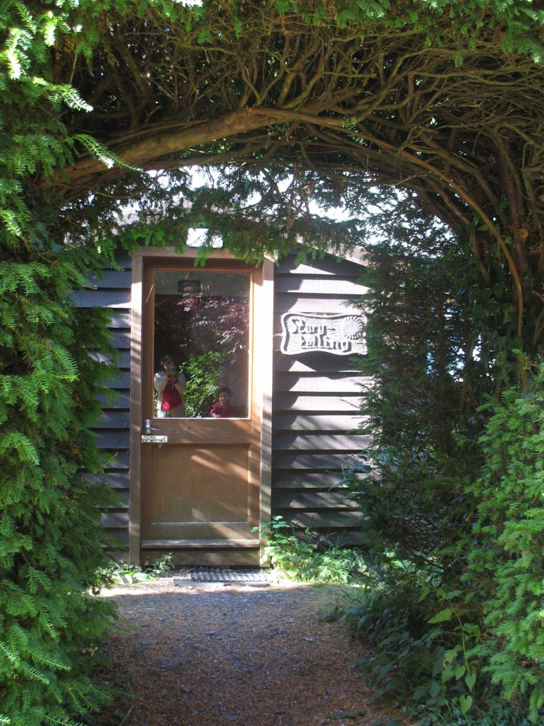 storytelling hut entrance emerson college