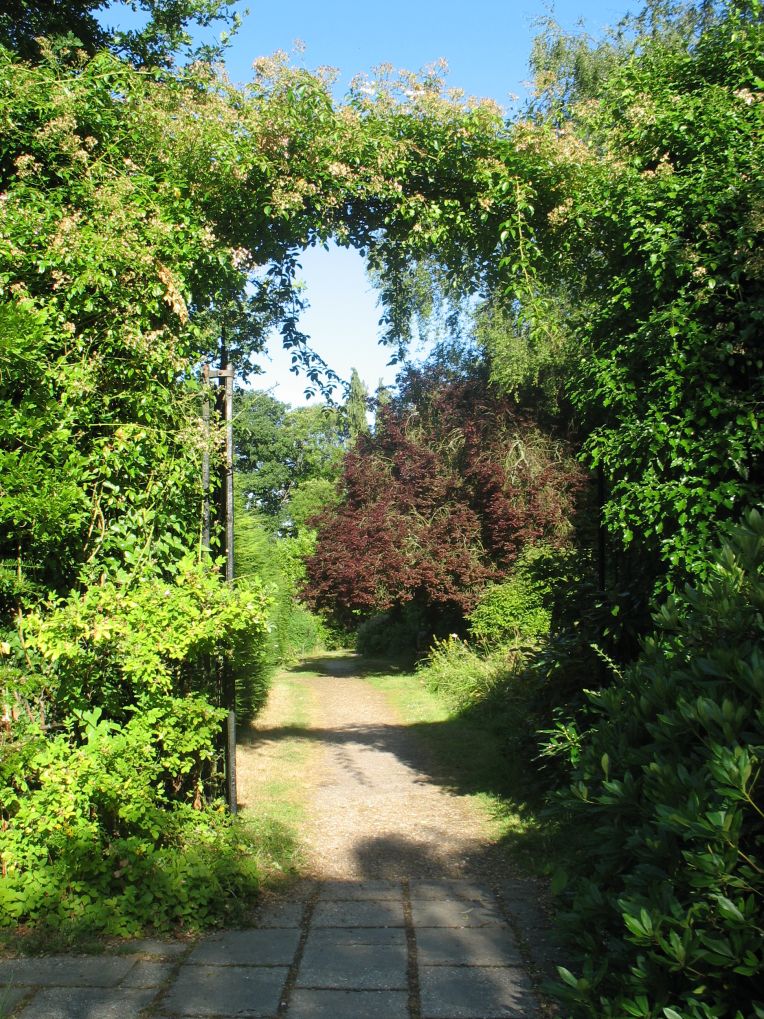 storytelling hut arch emerson college garden