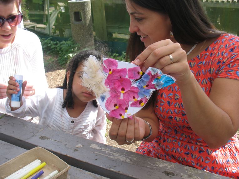 beautiful petal paper bird