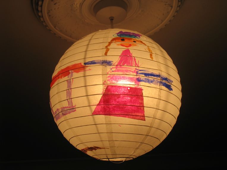 decorated lampshade