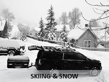 StowAway Cargo Carriers for skiing and snow