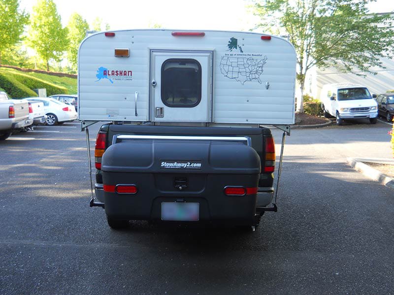 Alaskan Camper with StowAway MAX Cargo Carrier