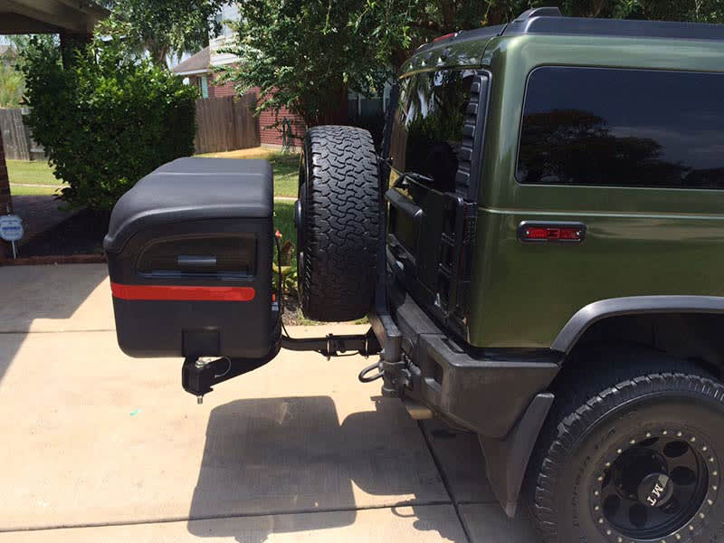 Hummer H2 with StowAway MAX Cargo Carrier