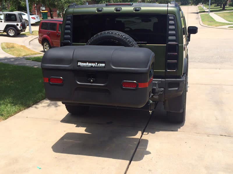 Hummer H2 with StowAway MAX Cargo Carrier