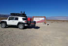 Toyota FJ Cruiser with StowAway Max Hitch Mount Cargo Carrier in Death Valley