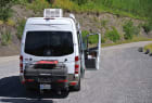 Sprinter Van with StowAway Max Cargo Box in Yukon Canada