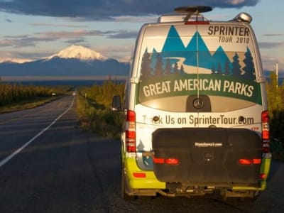 Great American Parks Sprinter Tour Van with StowAway Max Cargo Box