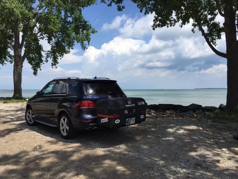 Mercedes StowAway Max Cargo Box on Florida Beach Trip